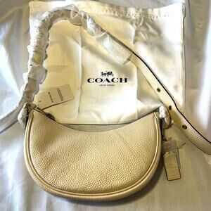 🤍 COACH Mira Shoulder Bag in Colorblock - Chalk Multi Signature Canvas NWT